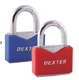 CANDADO DEXTER METALICO 60 MM AZUL BP