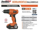TALADRO INALAM. S/ESC. REDBO C/ CARGADOR Y BATERIA 3.0AH