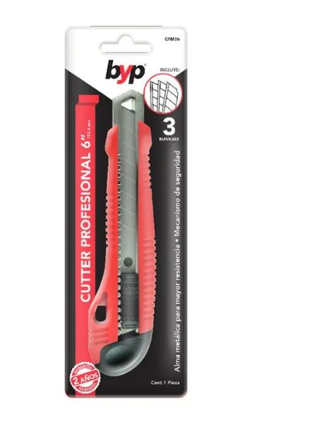 BYP CUTTER PROFESIONAL 6" CON ALMA METÁL