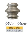 CAPITEL RED. LISO ENTRADA DE 5/8" 307