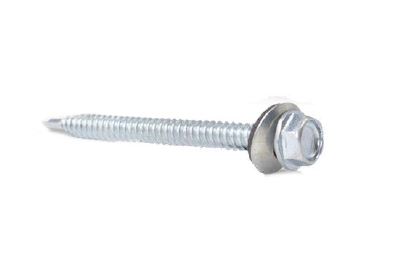  PIJA CAB/HEX P/BROCA C/ACCESORIO INTEGRADO PLUS GALVANIZADA # 14 X 1
