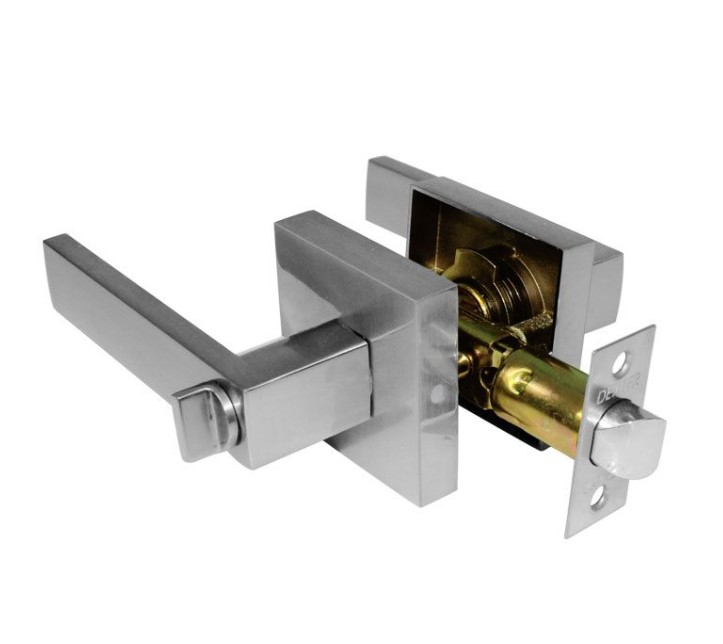 DEXTER 6525 CERRADURA DELUXE MANIJA ''Q'' RANURA-BOTON NIQUEL SATINADO