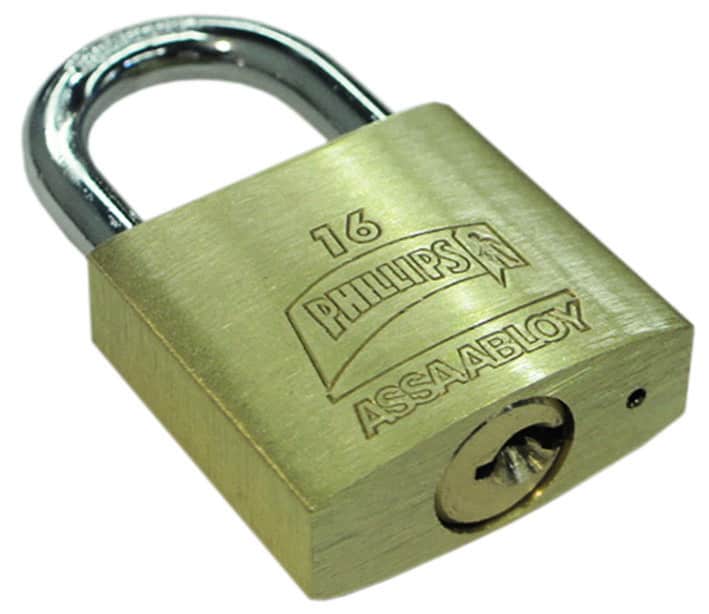 CANDADO LATON 16 CAJA