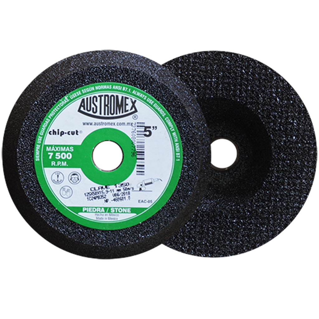 AUSTROMEX 1350 COPA ABRASIVA DESBASTE ACABADO BURDO 125X50X15.9-11 MM