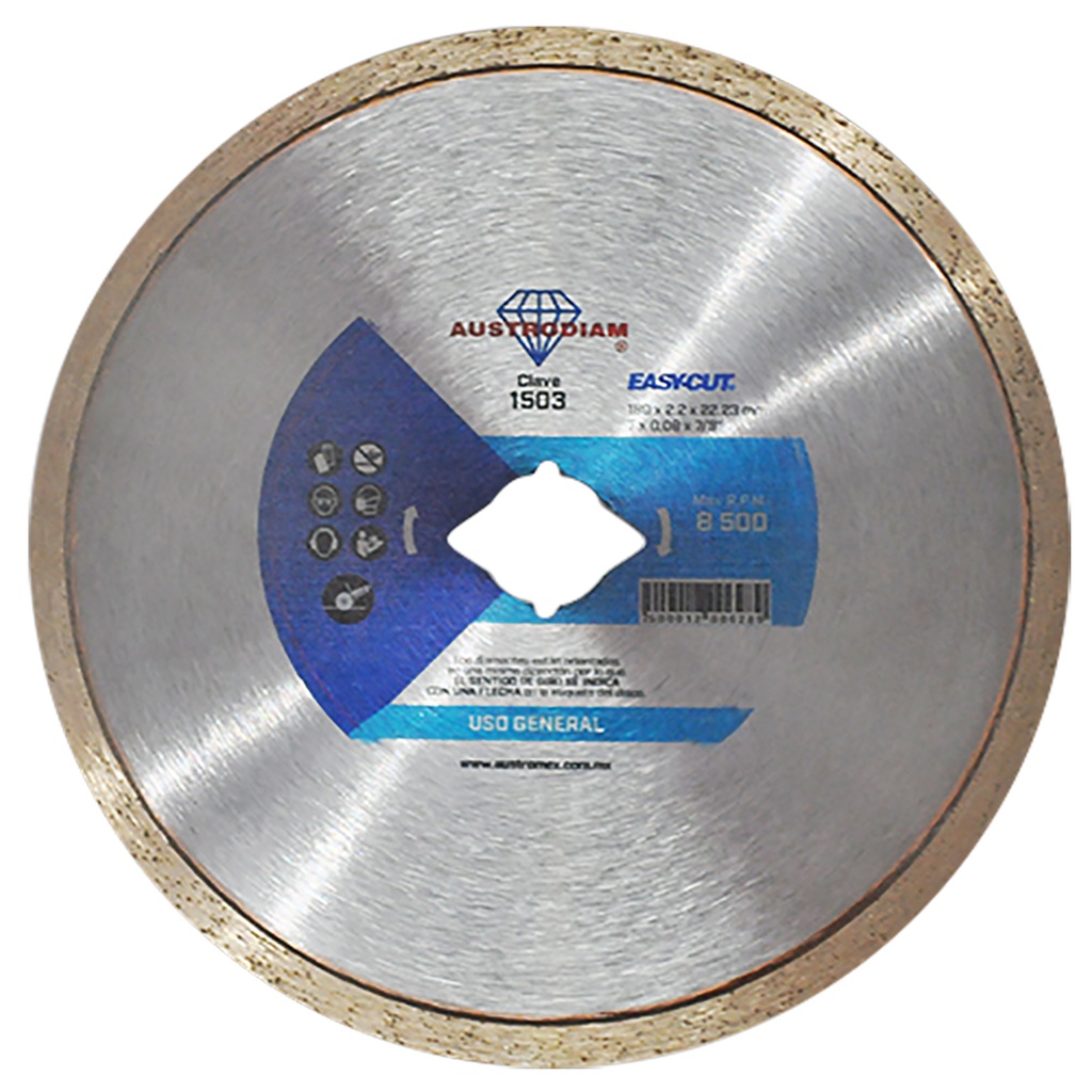 AUSTROMEX 1503 DISCO DIAMANTE CORTE MATERIALES DE CONSTRUCCION EN GENERAL