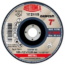 DISCO ABRASIVO CORTE METAL Y USO GENERAL 180X3.2X15.88 MM