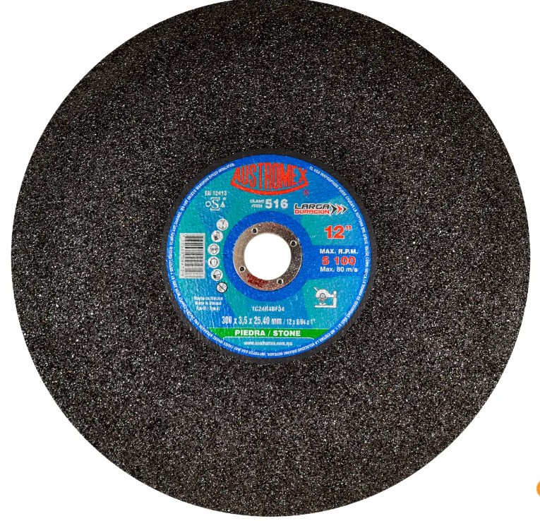 DISCO ABRASIVO CORTE PIEDRA 300X3.5X25.40 MM