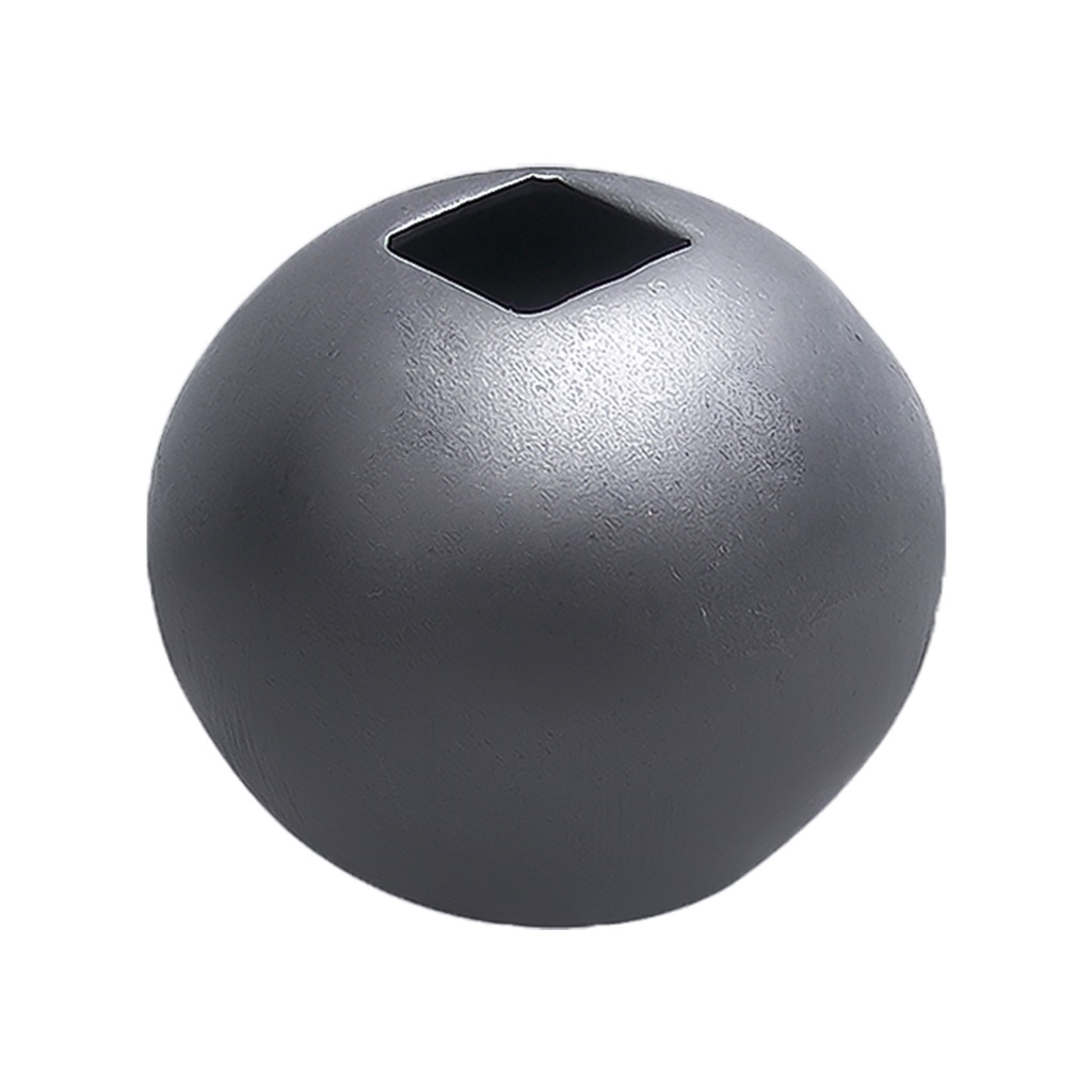ESFERA DE LAMINA 2 1/2" CON 2 PERFORACIONES PARA CUADRADA ■