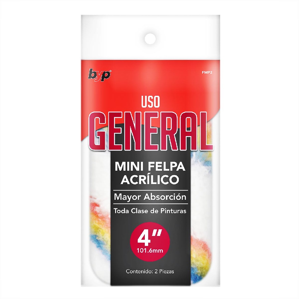 MINI FELPA BYP 2 PACK 4" ACRÍLICO