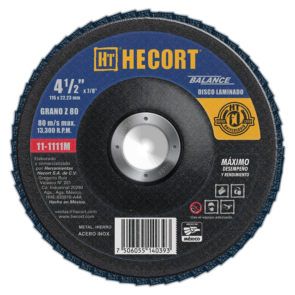 DISCO HECORT 4 1/2 X 7/8 T29 G80