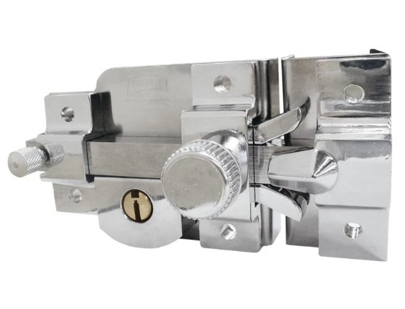 PHILLIPS MX102 CERRADURA SOBREPONER BARRA 825 IZQ CROMO CAJA