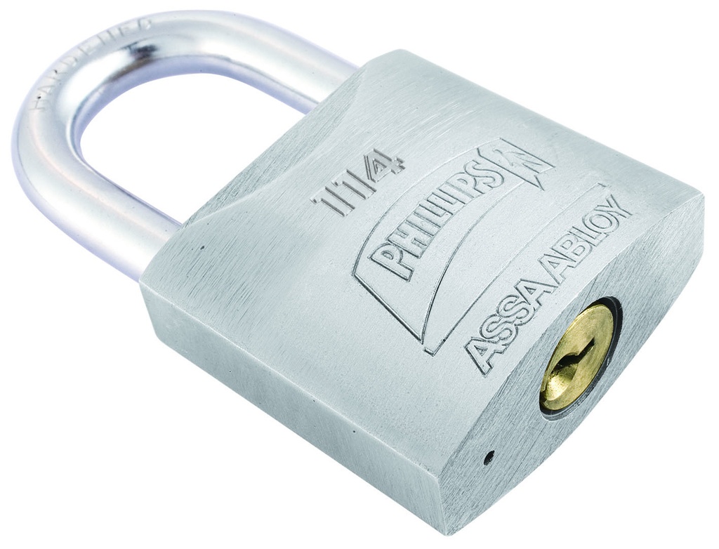 PHILLIPS MX126 CANDADO METALICO 114 GANCHO CORTO CAJA