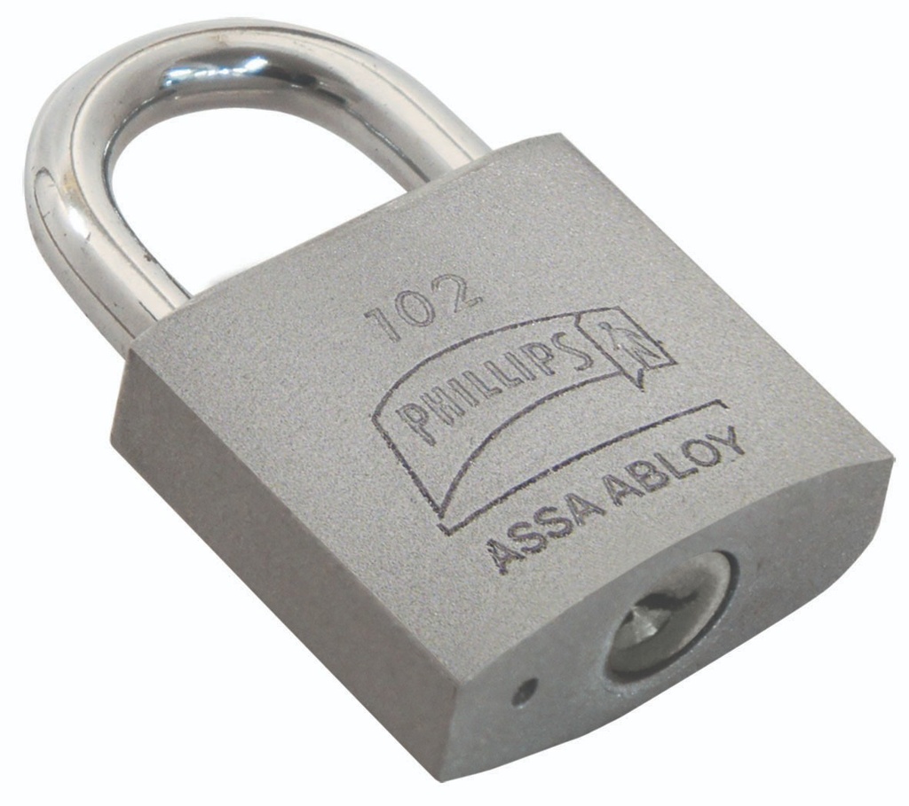 PHILLIPS MX3398 CANDADO HIERRO 102 GANCHO CORTO CAJA