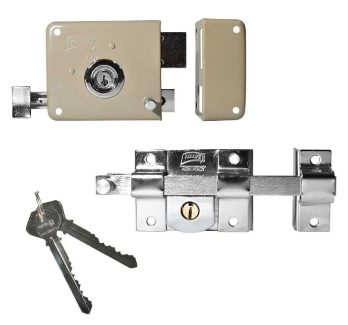 PHILLIPS MX4647 CERRADURAS COMBO 715LL DER/IF BEIGE + 800 L CROMO DER CAJA