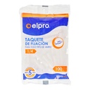 TAQUETE PLASTICO 1/4 (50 PZAS)