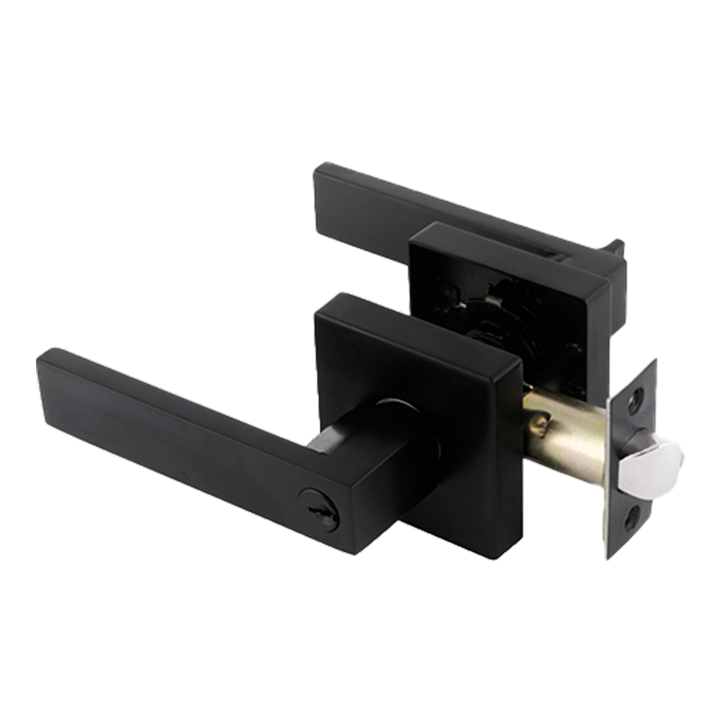 DEXTER 6518 CERRADURA DELUX "Q" LLAVE-BOTON NEGRO
