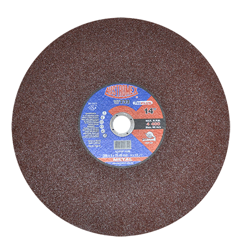 AUSTROMEX 733 25 PZ DISCO ABRASIVO PARA CORTE DE METAL 14” DE 350 X 3.0 X 25.40 MM