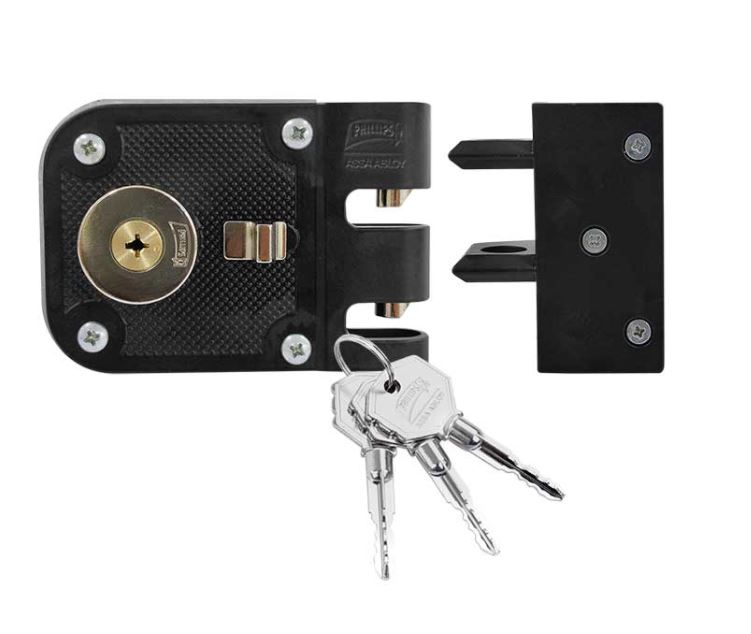 PHILLIPS MX7056 CERRADURA DERECHA X-625 IF DC (INSTAFACIL) NEGRA