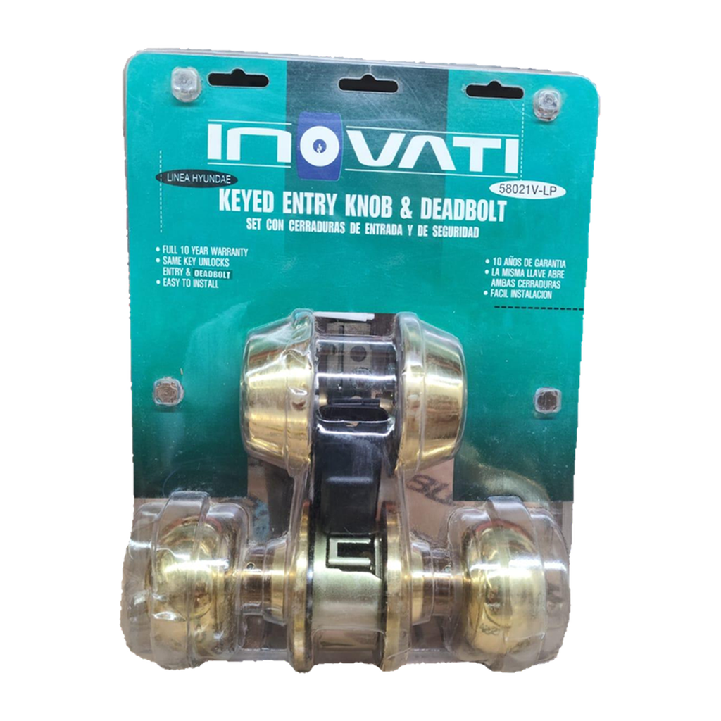 CERRADURA ENTRADA PRINCIPAL LLAVE-S/BOTON LATON INOVATI 58021V-LP