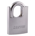 DEXTER 16945 CANDADO GANCHO PROTEGIDO 50 MM LLAVE ANTIGANZUA NIQUEL SATINADO
