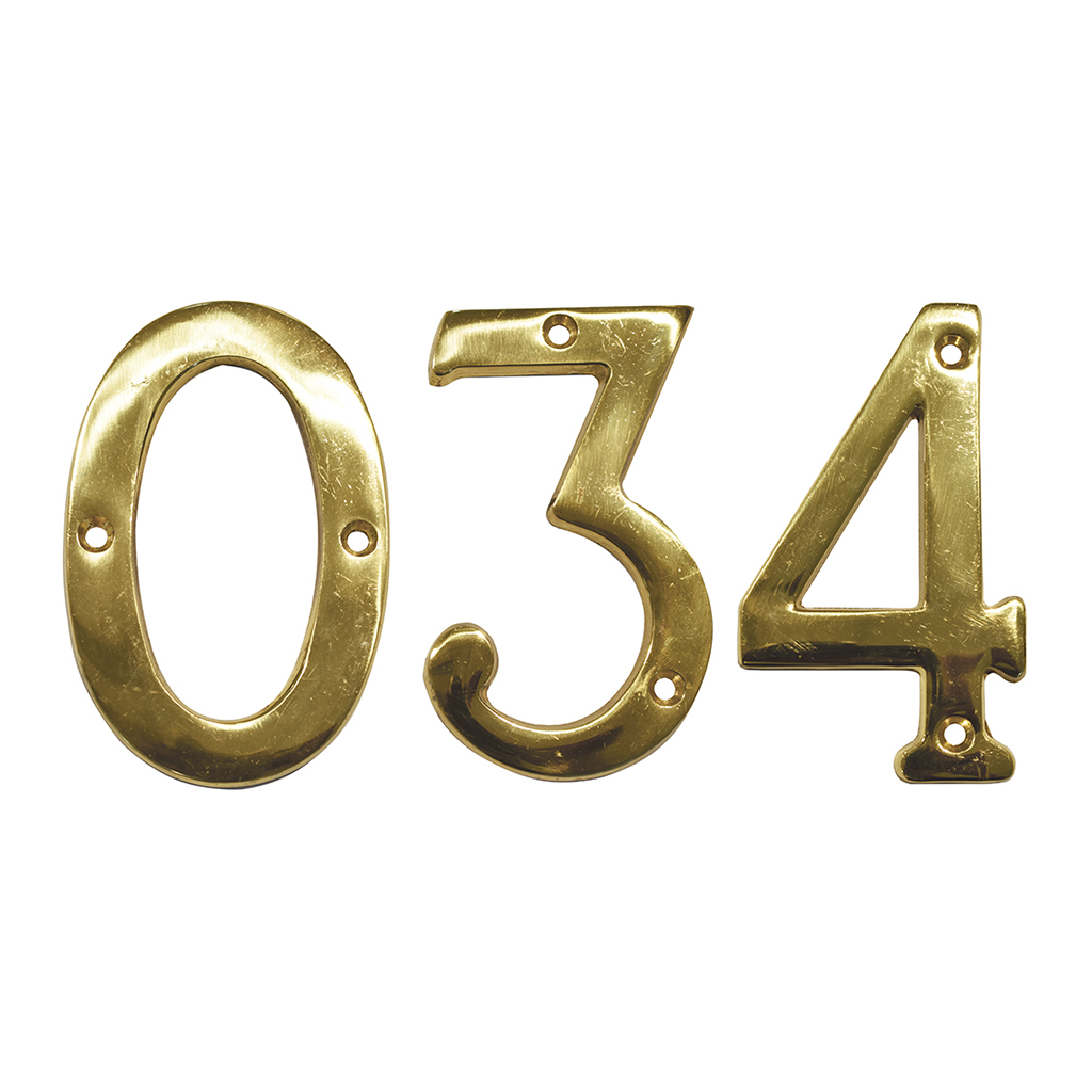 NUMERO DE LATON DE 4 PULGADAS  # ''6''