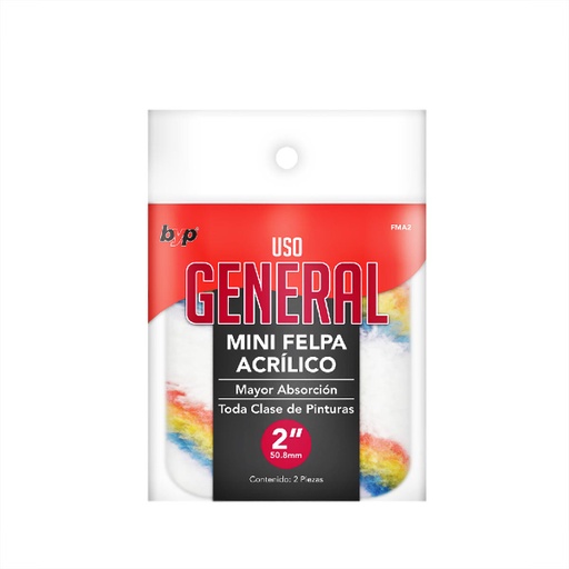 MINI FELPA BYP 2 PACK 2" ACRÍLICO