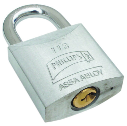 PHILLIPS MX124 CANDADO METALICO 113 GANCHO CORTO CAJA