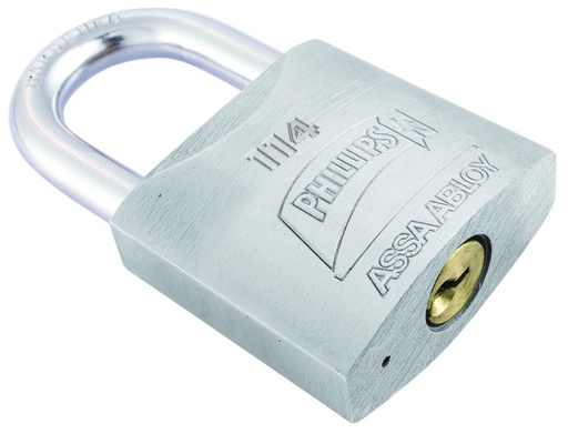 PHILLIPS MX126 CANDADO METALICO 114 GANCHO CORTO CAJA