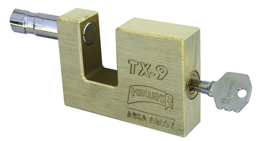 PHILLIPS MX2186 CANDADO LATON CORTINA TX-9 CAJA