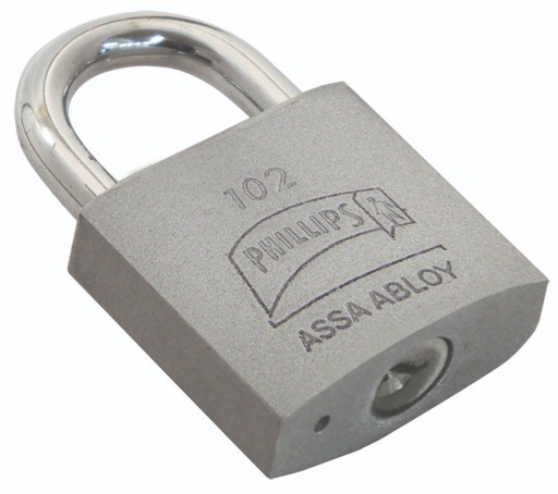 PHILLIPS MX3398 CANDADO HIERRO 102 GANCHO CORTO CAJA