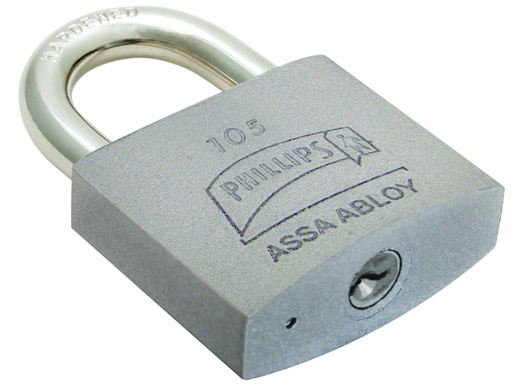 PHILLIPS MX3412 CANDADO HIERRO 105 GANCHO CORTO CAJA