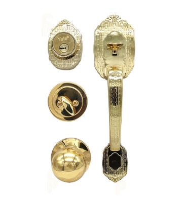 YALE MX80881 GATILLO VERONA LLAVE-MARIPOSA LATON BRILLANTE