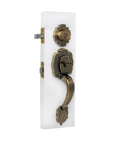 YALE MX82250 GATILLO RIVERA LLAVE-LLAVE  LATON ANTIGUO