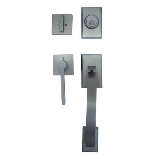 PHILLIPS MX81849 GATILLO PRAGA LLAVE/LLAVE NIQUEL SATINADO