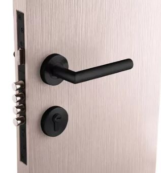 DEXTER 6680 CERRADURA DELUXE MANIJA "L" 60 MM ALTA SEGURIDAD ACERO INOXIDABLE NEGRO