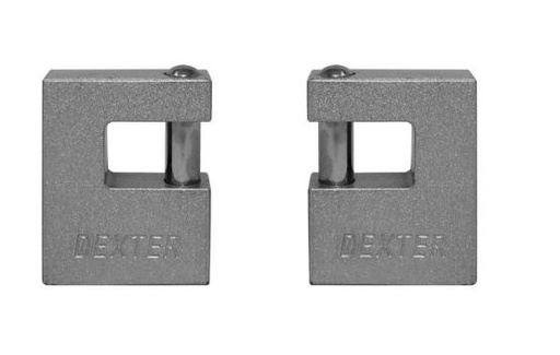 DEXTER 16933 CANDADO METALICO ANTIPALANCA 70 MM (COMBO 2 PIEZAS)