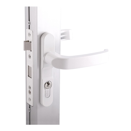DEXTER 2066 CERRADURA CILINDRO EUROPEO 60 MM LLAVE-LLAVE BLANCO PARA ALUMINIO