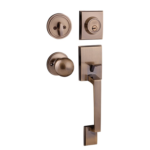 DEXTER 6308 CERRADURA BOSTON LLAVE-MARIPOSA LATON ANTIGUO