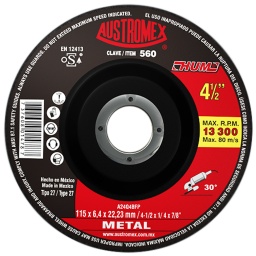 [A560] DISCO 560 DESBASTE METAL 4 1/2&quot;